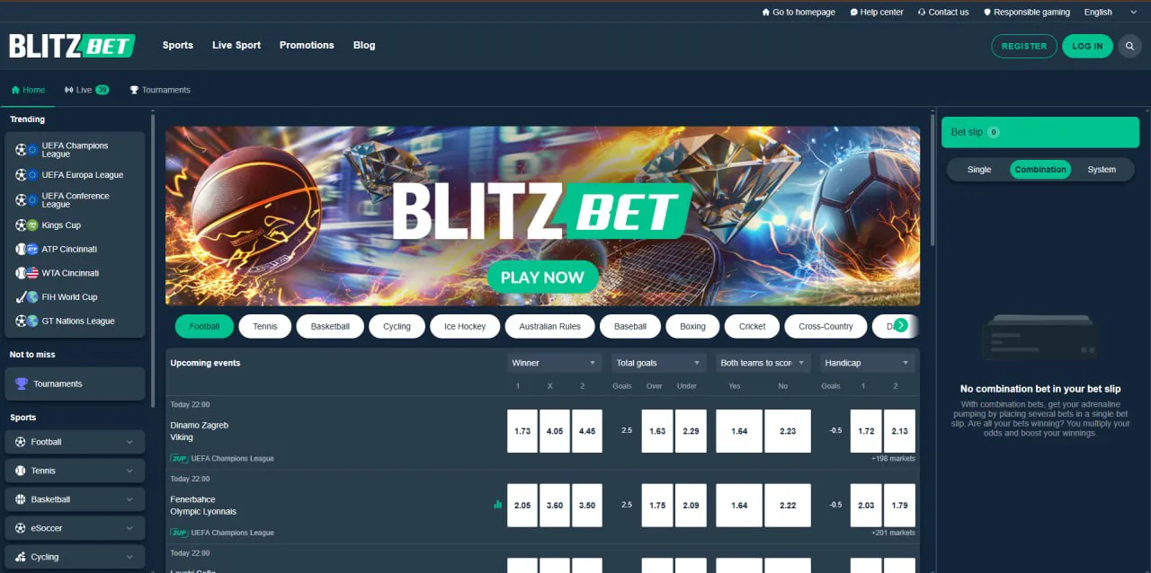 Blitz αστραπιαίες πληρωμές κερδών σε στοιχηματική εταιρία εξωτερικού